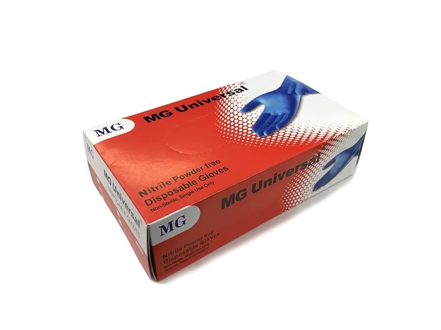 Amazon.co.jp: MG Universal ニトリルグローブ Mサイズ 100枚